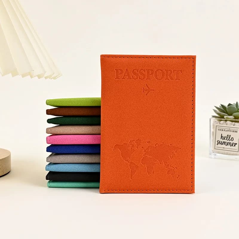 Custodia per passaporto in PU da donna e uomo, carte di moda, documenti, copertina per passaporto, regalo di nozze, amante, coppia, accessori da viaggio