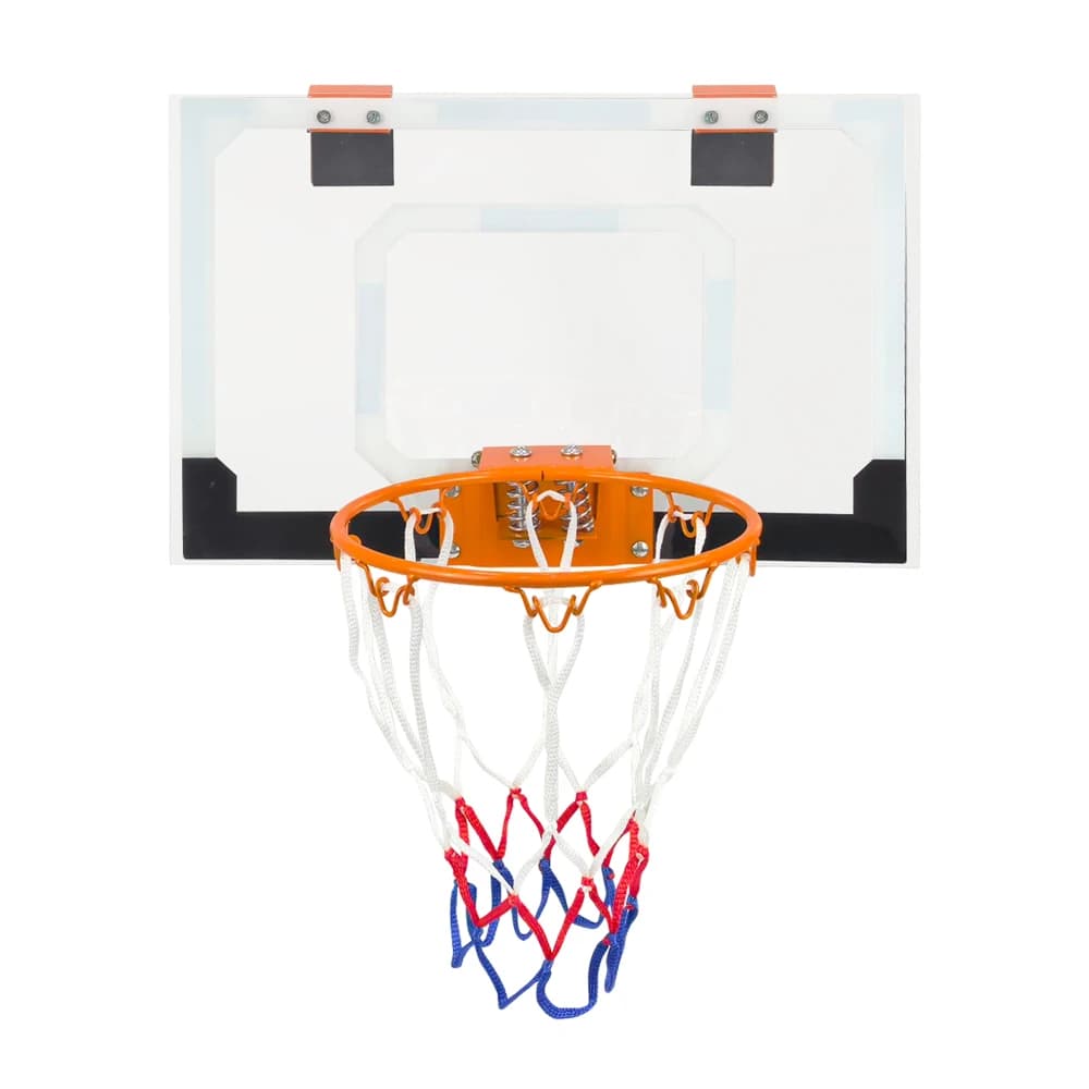 Over The Door Mini Basketball Hoop Set, Wall Mount Indoor Basketball Backboard & Rim for Home, Office & Outdoor Use