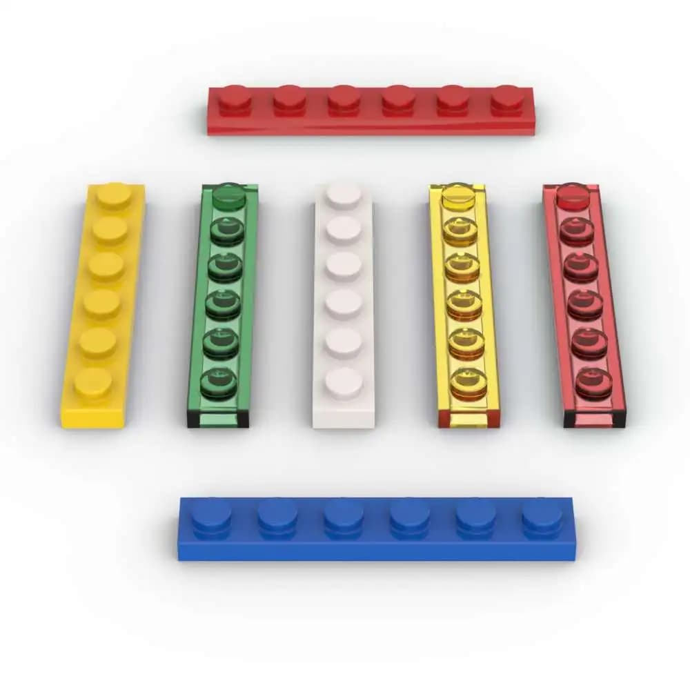 MOC 10PCS Piastra 3666 1X6 Building Blocks Kit High-Tech Board Casa Mattoni Particelle Idea FAI DA TE Giocattoli Per Bambini Di Compleanno Regali Del Capretto