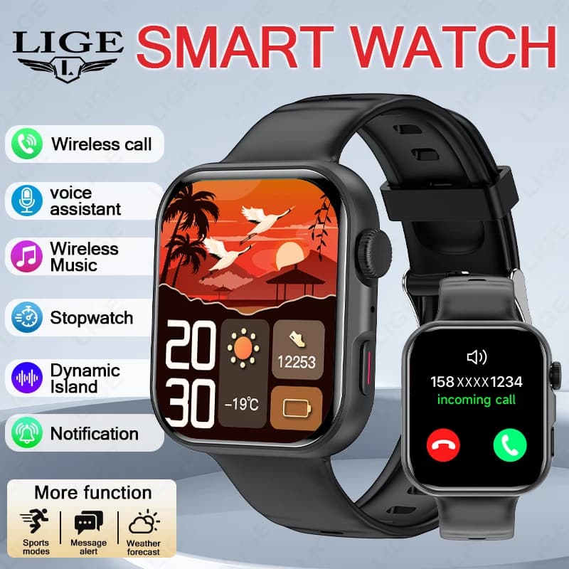 Smartwatch Uomo 2026 Nuovo Schermo Full Touch Basso Consumo Chiamate Bluetooth Impermeabile Promemoria Chiamate Sport Fitness Smartwatch Donna