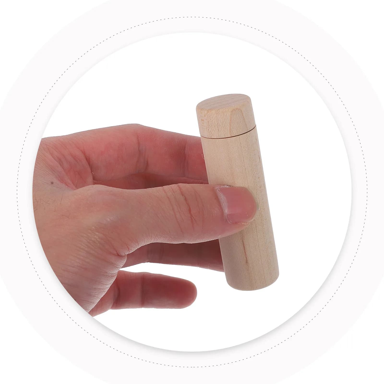 Inalatore Nasale in Legno per Aromaterapia, Diffusore di Oli Essenziali Riutilizzabile e Portatile per Relax in Casa e all'Aperto