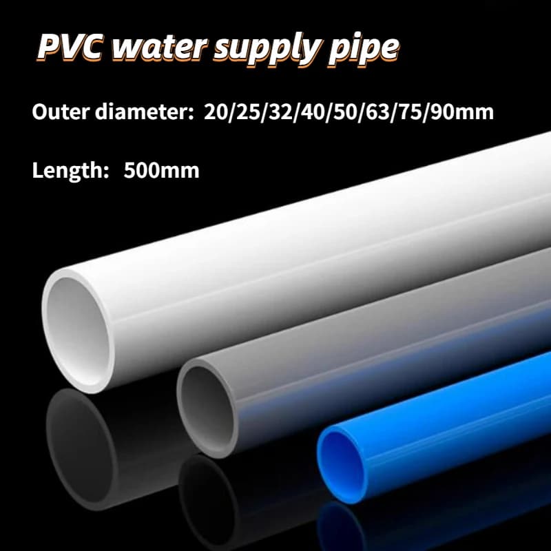 1 pz 20 ~ 90mm UPVC Tubo Acquario Serbatoio di Pesce Tubo IN PVC Giardino di Casa Irrigazione Irrigazione Idroponica Piantare Telaio Tubo 49 ~ 50 cm Lungo