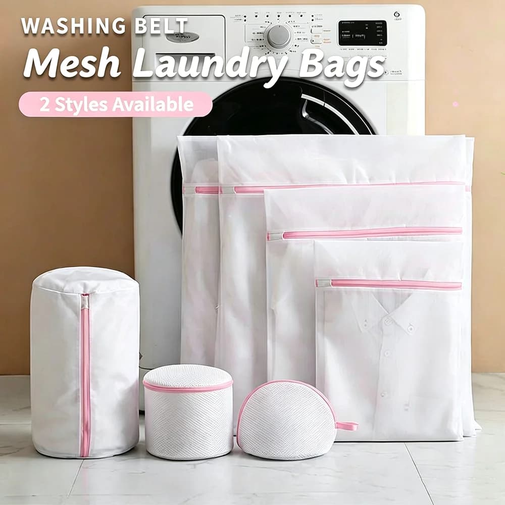 Fine Mesh Laundry Bags Set Durable Cleaning Bag Underwear Anti-Deformation Washing Bags Set Dirty Clothes Organizer Pouch