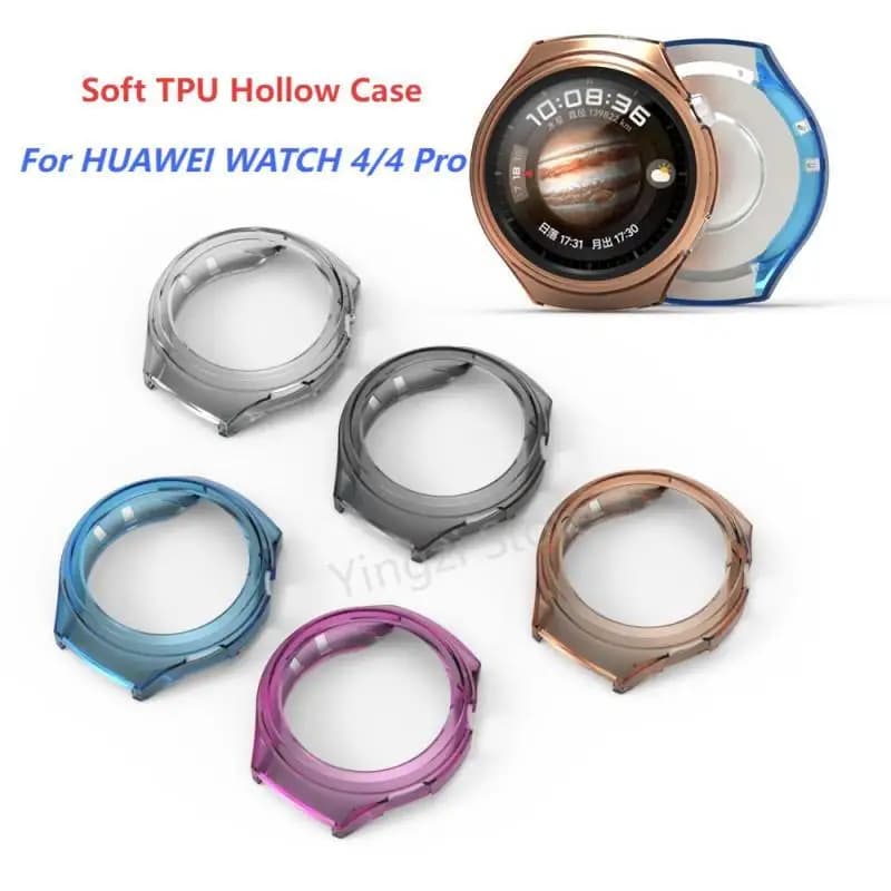Custodia morbida in TPU per Huawei Watch 4 / Watch 4 Pro, protezione paraurti cava per cinturino Smartwatch, accessori per Watch 4 Pro / Watch 4