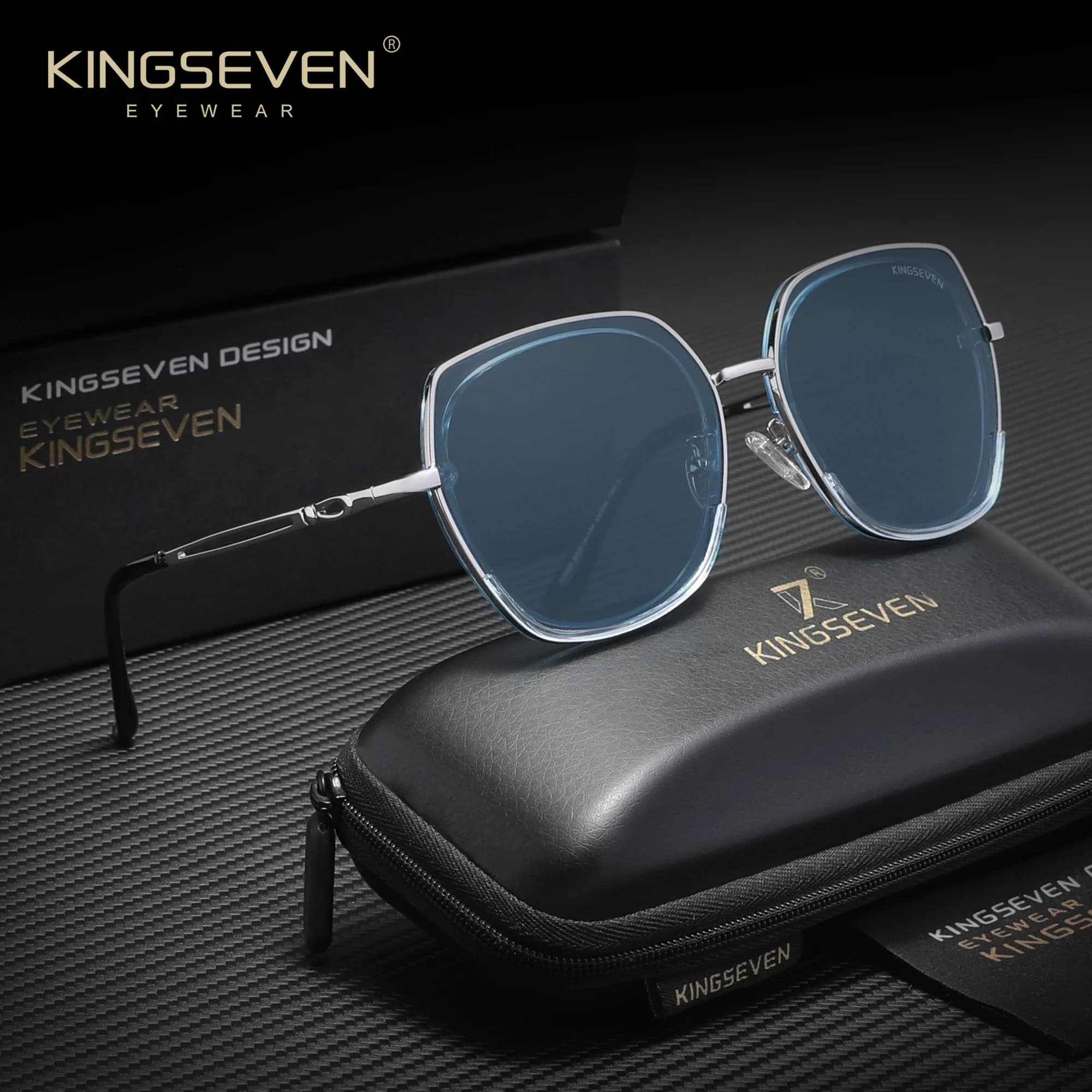 KINGSEVEN Sunglasses Women Luxury Elegant Style Sun Glasses Polarized UV400 For Holiday Gradient Lens Eyewear ladies