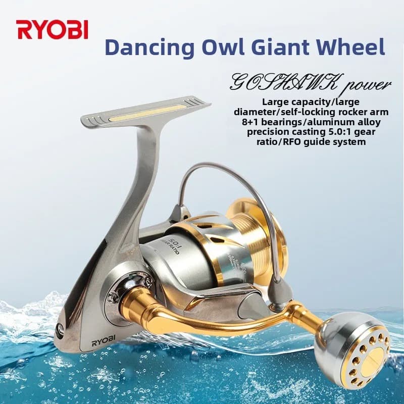 Ryobi Wuxiao spinning reel large capacity angled metal long cast reel suitable for rock fishing anchor fishing sea fishing shore
