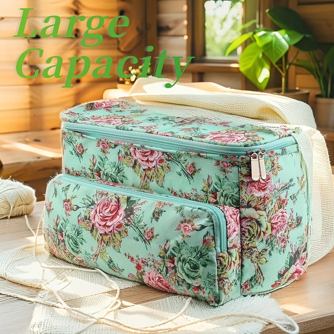 Organizer for Oversize Crochet - Floral Needle Holder for Craft Materials, Valentine's Gift | 24 Hours Shipping