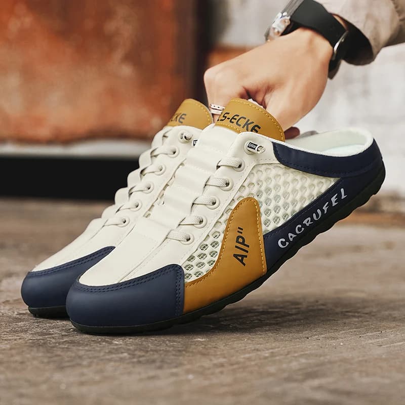 Men's Fashionable Soft Sun Slippers Summer casual shoes with fashionable background Shoes with soft sole Sneakers Men's Shoes