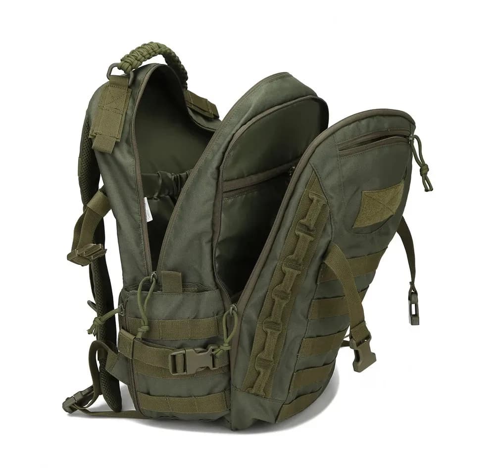 Zaino da esterno da 35 litri Zaino da escursionismo da campeggio mimetico impermeabile Borsa sportiva grande resistente all'usura