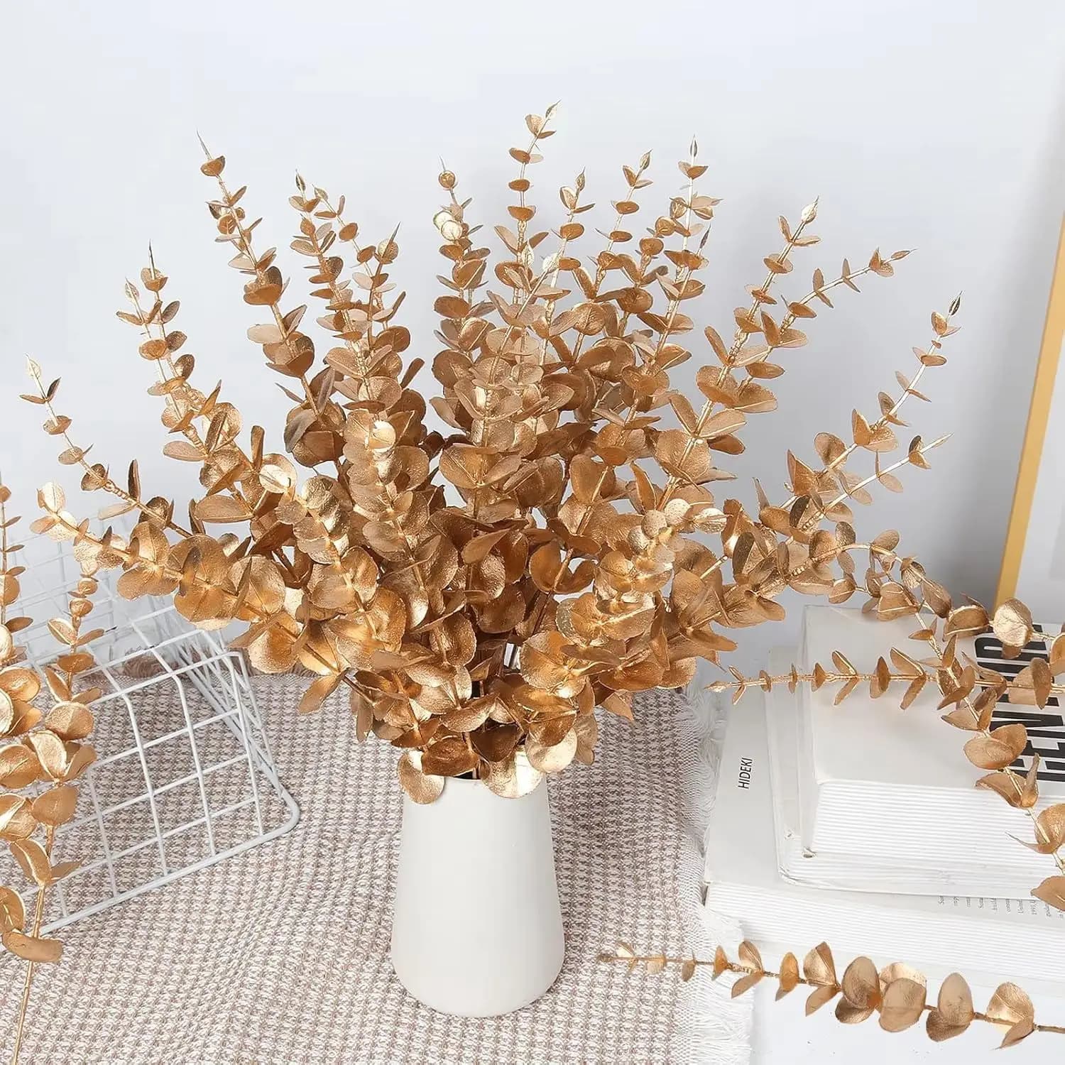 Artificial plants Eucalyptus Leaves Hot Sales for Autumn Fall Home Wedding Garden Decoration Wall Wreaths DIY Gift Box Scrapbook