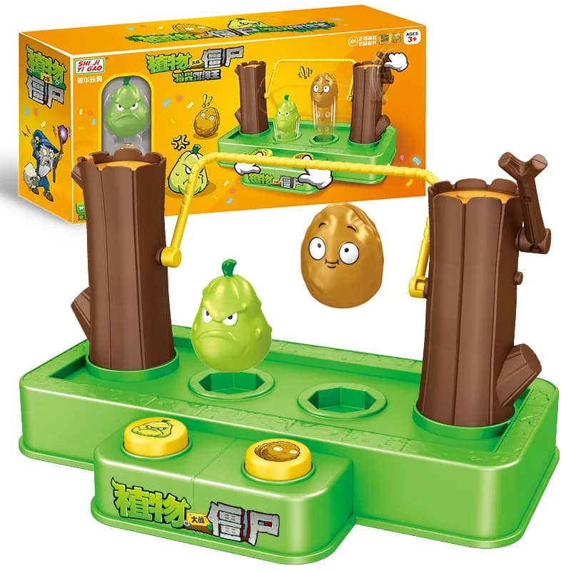 Game Plants Vs. Zombies with Jumping Wheel and Toy Puzzle for Two Players with Design Tall-Nut Tumbler, Children's Gift