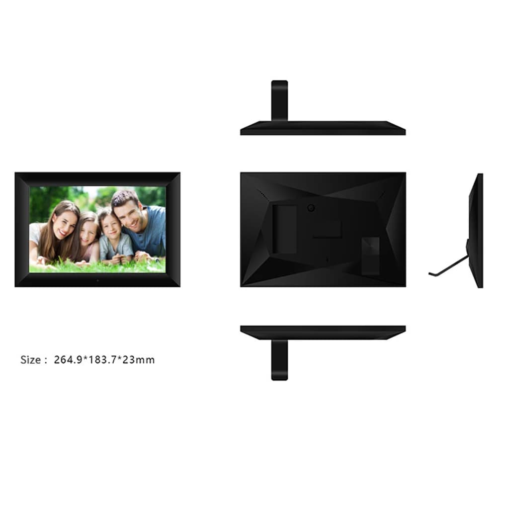 10.1 inch WiFi digital frame Smart WiFi digital photo frame with 1280x800 IPS EU Plug HD touch screen photo frame