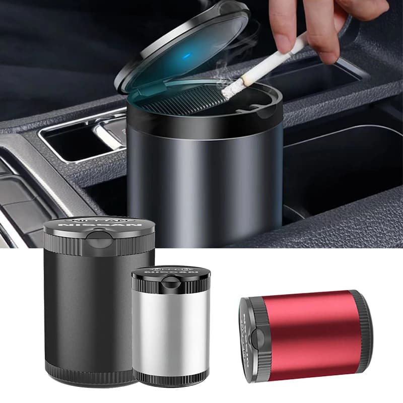 Car Ashtray Cigarette Holder LED Light Interior Accessories For Nissan GTR R35 R34 Old Teana 04-07 Murano 11-13 SYLPHY 06-09