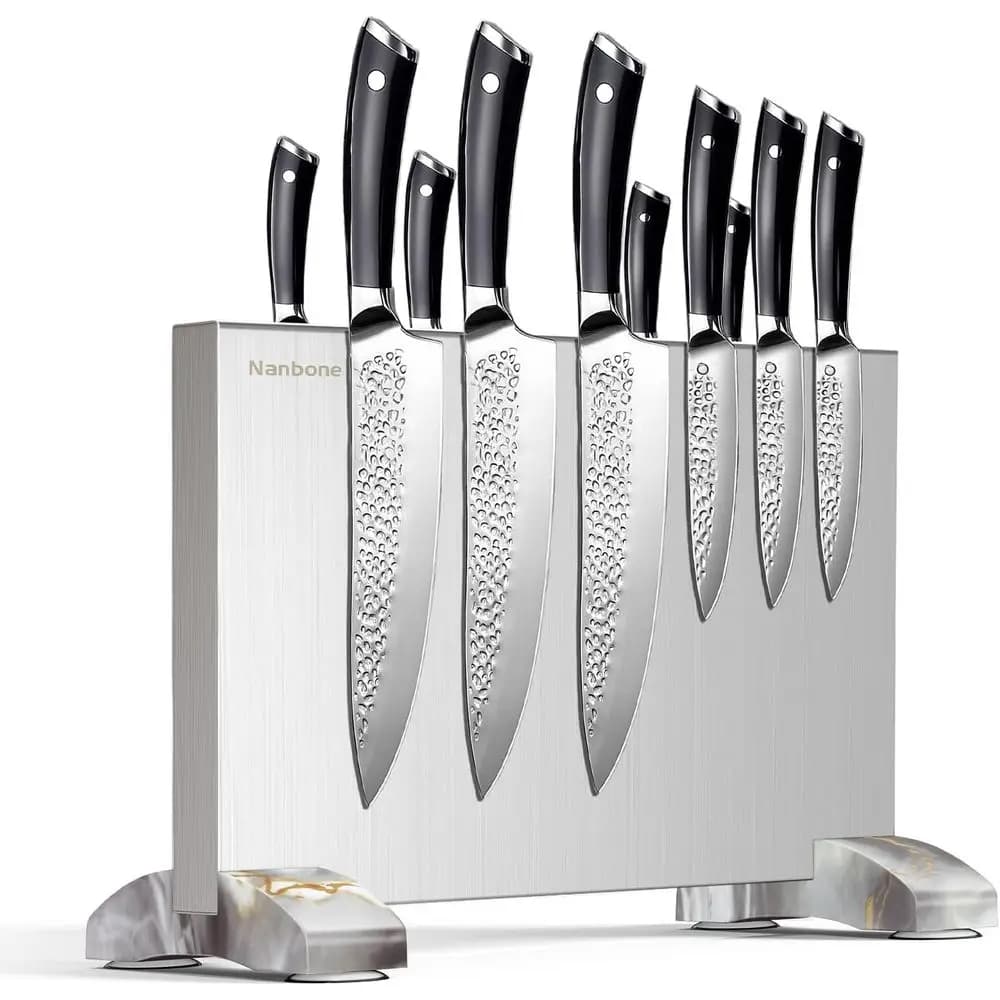 Magnetic Block Stand Without Knives Double Sided Magnetic Holder Rack Kitchen Counter Stainless Steel Knie Magnetic Strip Displa
