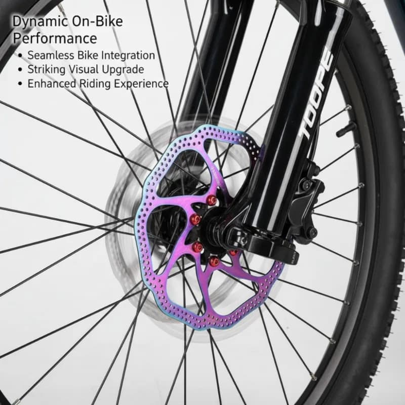 Dischi Freno Bici 160 180 mm con Bulloni, Freno Idraulico per Bici da Strada e Mountain Bike MTB, Rotore Oil Slick, Componenti Bicicletta