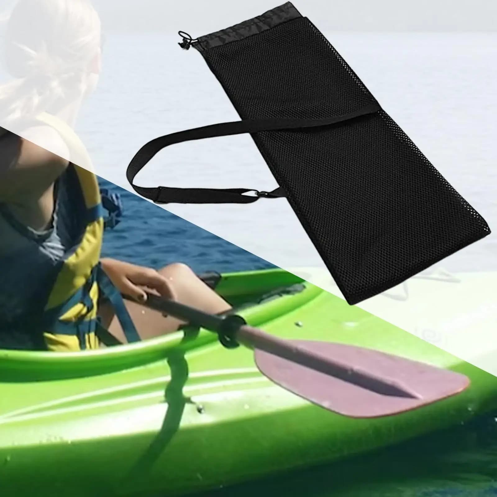 Borsa resistente per riporre la pagaia del kayak con tracolla regolabile per proteggere la custodia della canoa