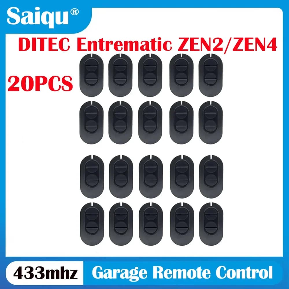 DITEC Entrematic ZEN ZEN2 ZEN4 ZEN2W ZEN4W 433 MHz Telecomando per cancelli elettrici e porte da garage Progettato per una sicurezza