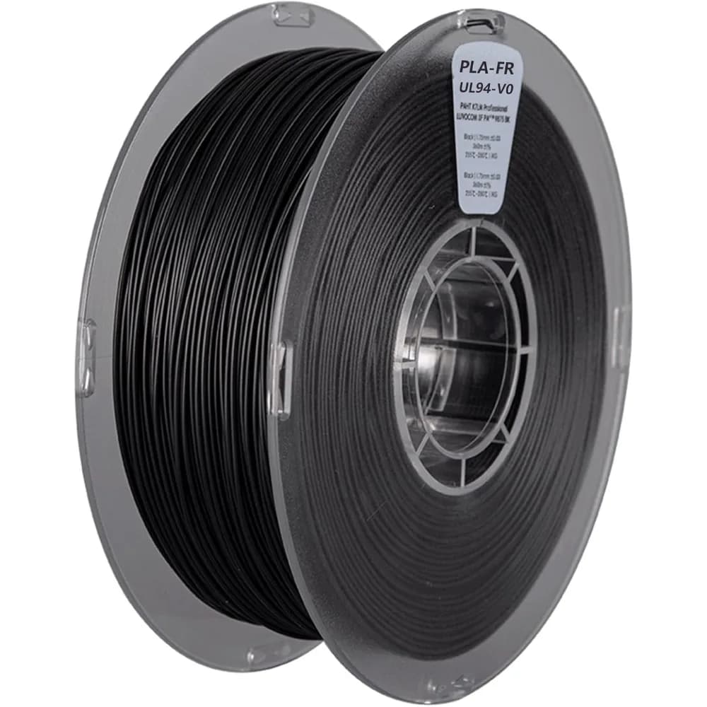 Filament PLA Fire Retardant 2.85mm Black for 3D Printer UL94-V0 High Strength Coil 1kg