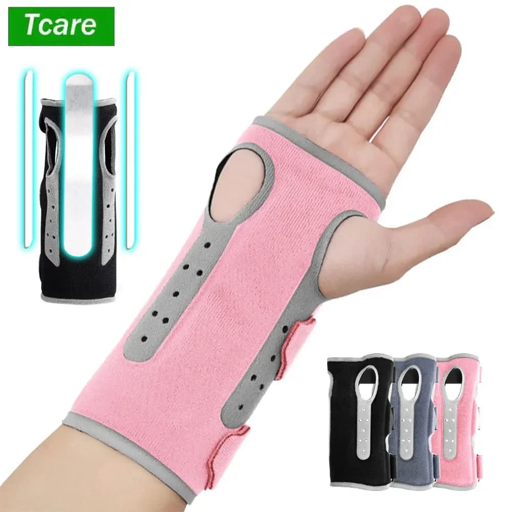Supporto per Polso con Stecche Metalliche, 1 Pezzo, Regolabile per Tendinite, Artrite, Lesioni, Dolore al Polso
