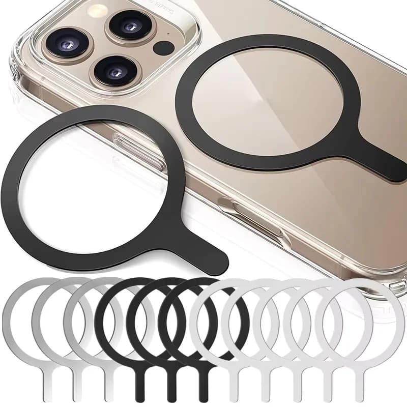 10/5pcs for Magsafe Magnetic Plate Ring Universal Metal Sticker Support Wireless Charger Metal Plate Sheet for Magnet Car Holder