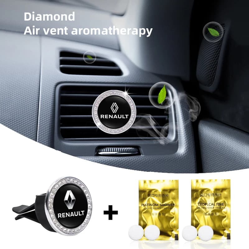 1 Piece Clip for Aromatherapy by Car, Profumo Solido Deodorante for Renault RS Clio Megane 2 3 4 Captur Trafic Twingo Scenic 2