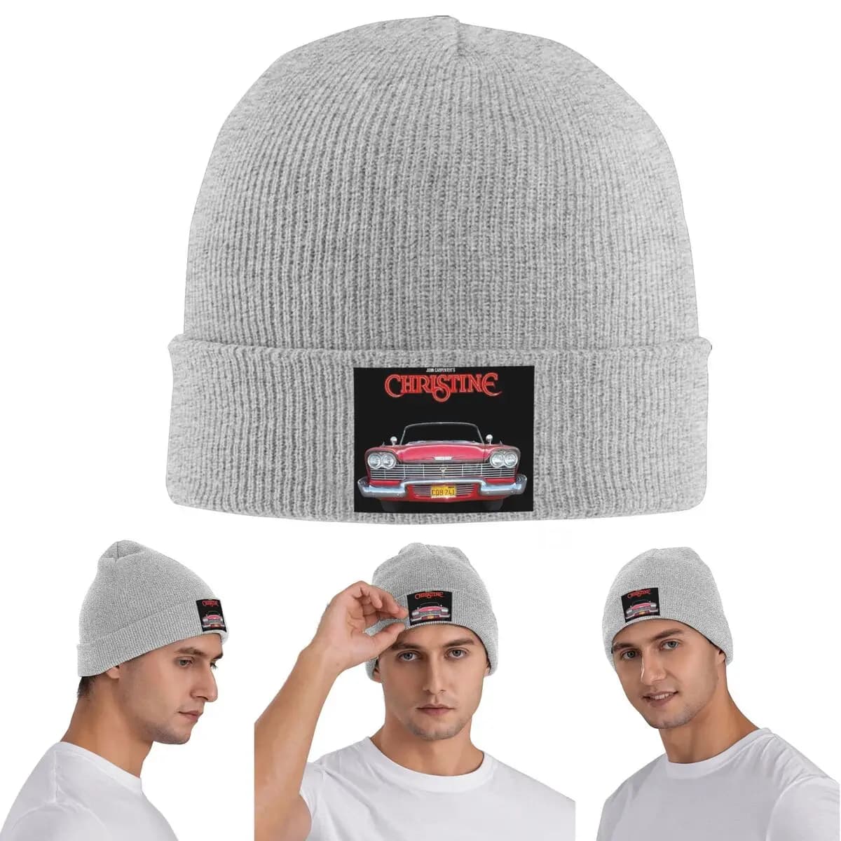 John Carpenter Christine Horror Movie Warm Knitted Cap Winter Knit Bonnet Hat Skullies Beanies Hip Hop Caps for Unisex