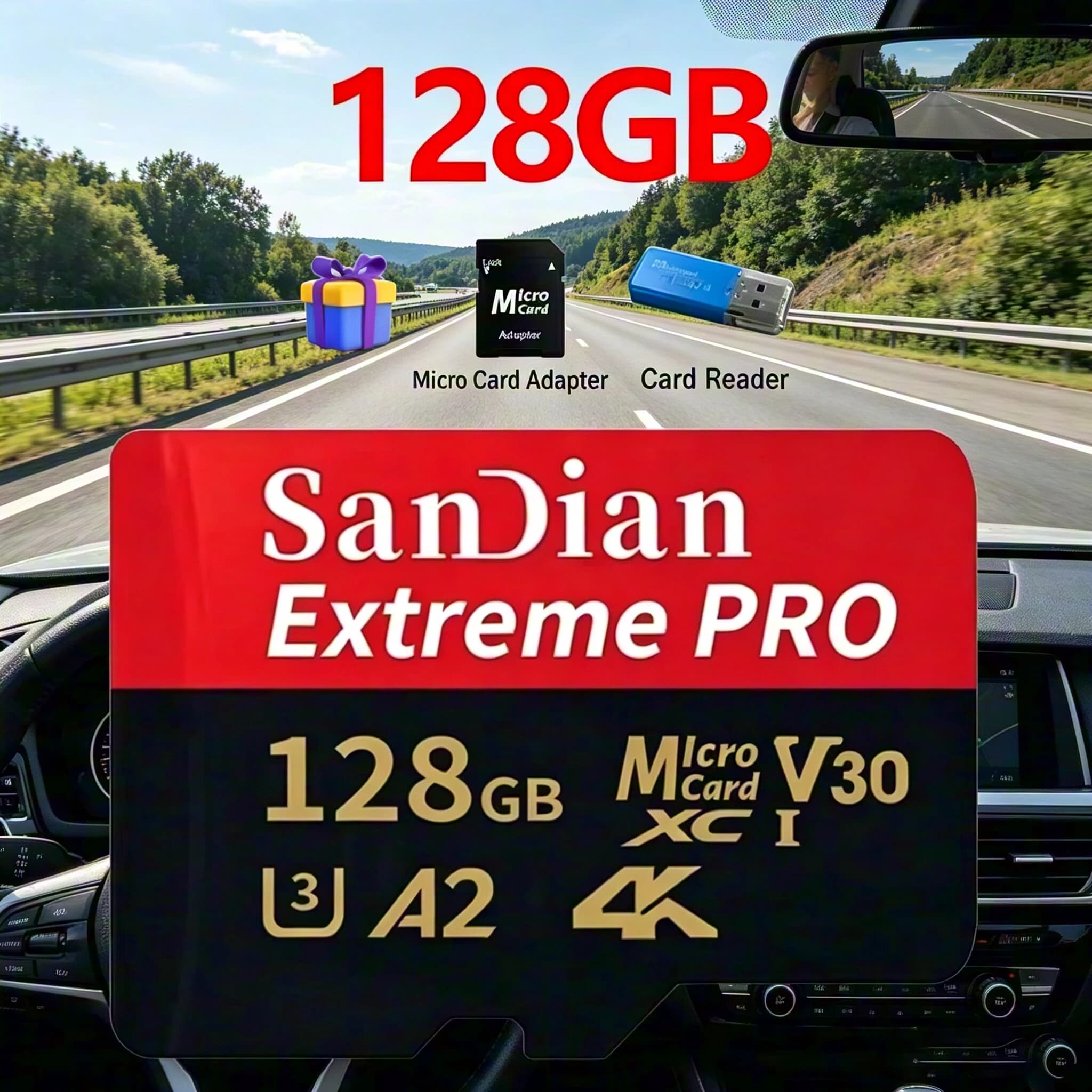 Hot Sale Ultra Micro TF SD Card 32GB SDHC A1 UHS-I Class10 SD Card 64GB 128GB 256GB 512GB Memory Card Perfect For Full HD Video