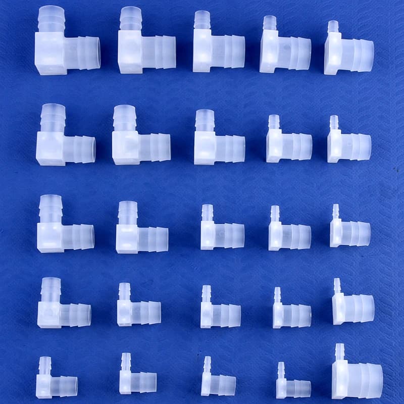 5~200 pcs reduction pipe elbow connector Pagoda PP reduction 12~18mm water pipe joint aquarium joint type L