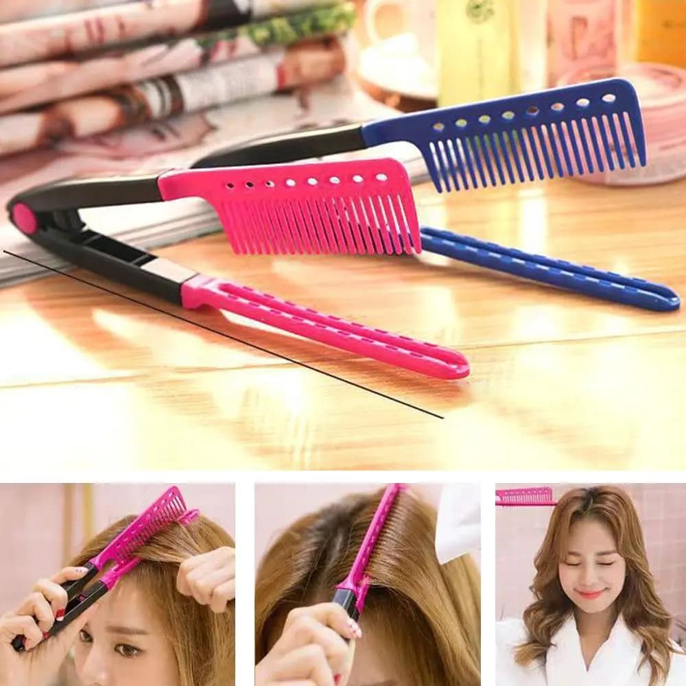 V Folding Width Brush for Hair, DIY Tool for Hairstyles, Hairstyles, Hairstyles, Natural Travel Combs for Hair Styling