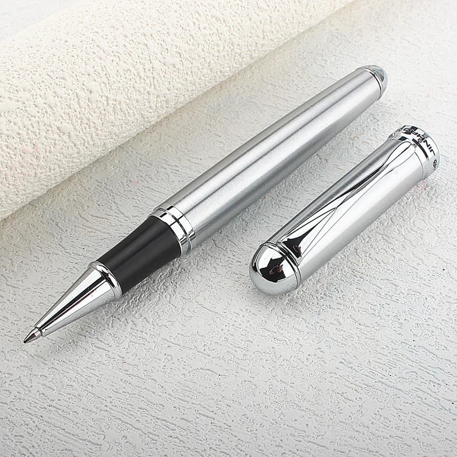 JINHAO 750 Pen Business Writing Supplies Grey 0.7 mm Nib gel Pen Chess boad roller ball pen luxury Writing ink black Refill