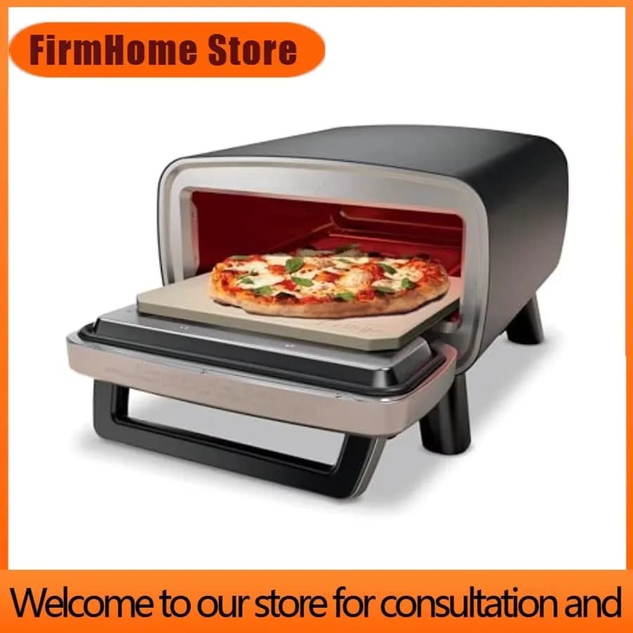 FirmHome StoreArtisan Electric Outdoor Pizza Oven With Stone 12-inch Pizza In 3-minutes 700F Max Temp 5-in-1 Functionality Pizza