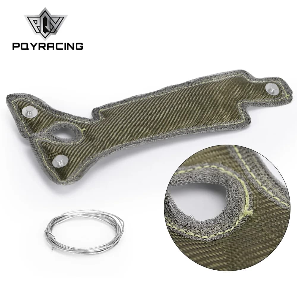 PQY - Lava Titamium Turbo Coperta Scudo termico per 2016+ Honda Civic 1.5T Maglia in acciaio inossidabile PQY-TBF07