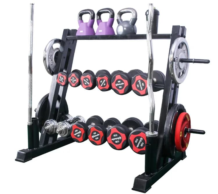 Fabbrica Bulk Fitness Attrezzature da palestra Stoccaggio Casa Commerciale Kettlebell Bilanciere Piastra pesi Manubri Rack Vendita calda