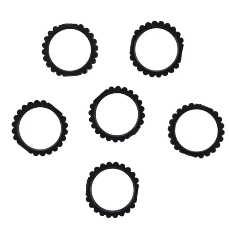 Anello di bloccaggio dell'obiettivo M12 in plastica per telecamera di sicurezza CCTV da 20 pezzi 15x12x2,5 mm