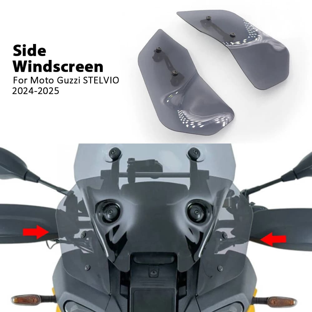 Parabrezza deflettore ala laterale carenatura moto per Moto Guzzi Stelvio 2024 2025