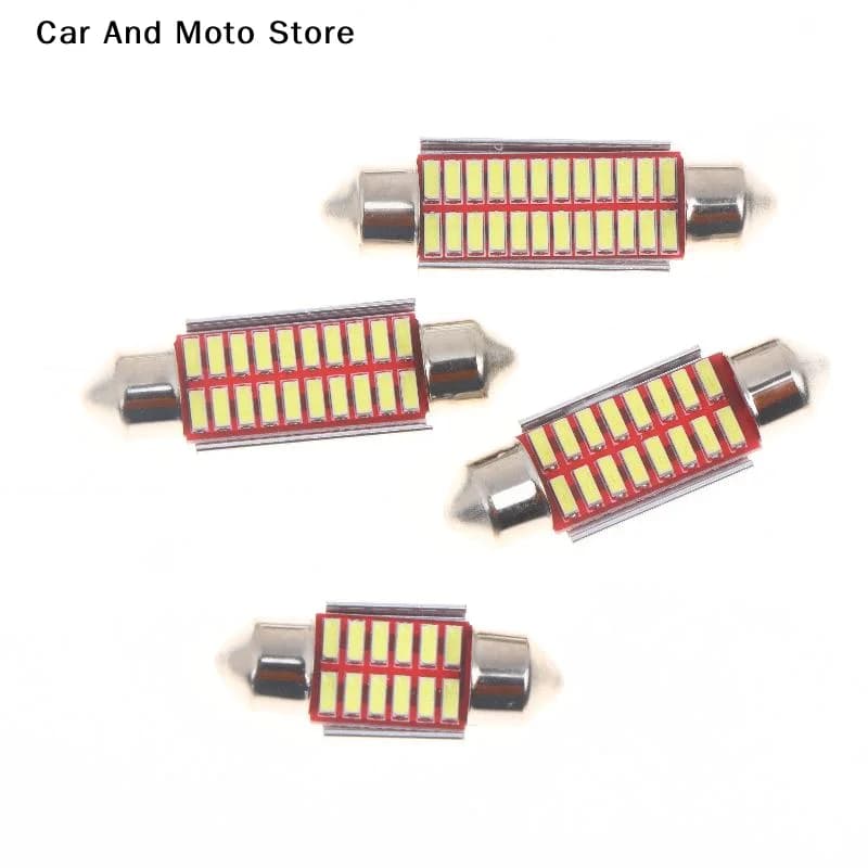 【CMO】10 pz. Lampadine LED Canbus 12V con chip 4014, 31mm 36mm 39mm 41mm, Luci Festoon per Auto, Luci Interne a Cupola per Lettura, Bianco Puro 6000K