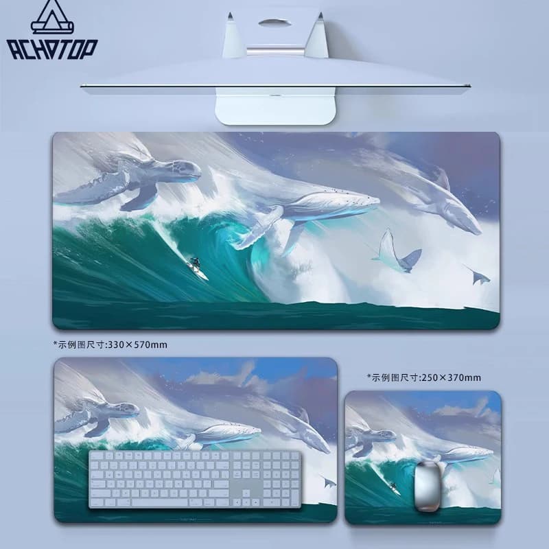 Surfer People Tappetino per mouse Computer portatile Tastiera anime Tappetino per mouse Tappetino per mouse grande Tastiere per giocatori Scrivania Ma
