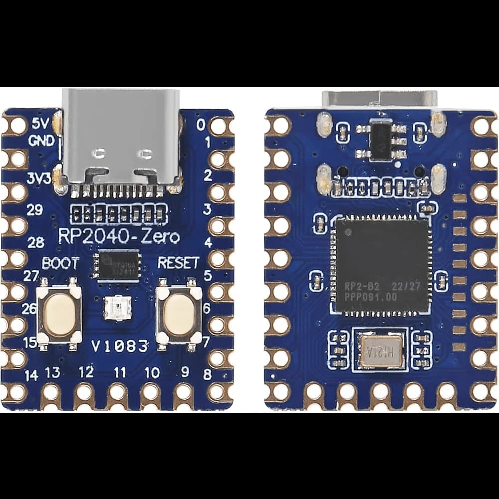 Scheda di Sviluppo Mini PICO RP2040-Zero - Scheda MCU ARM Cortex-M0+ Dual-Core Ultra-Compatta (Chip Raspberry Pi RP2040) Castellat