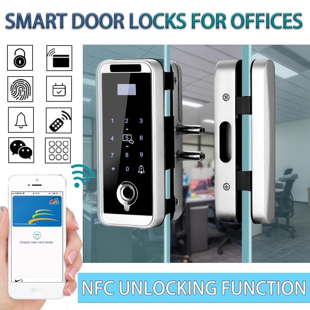 Serratura impermeabile esterna Wifi Tuya APP citofono vocale remoto serratura elettronica per impronte digitali con fotocamera