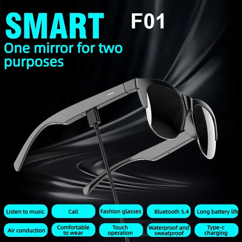NEW 2026 Bluetooth Smart Wireless Glasses Multifunction with Headset and Vocal Assistant for Men and Women