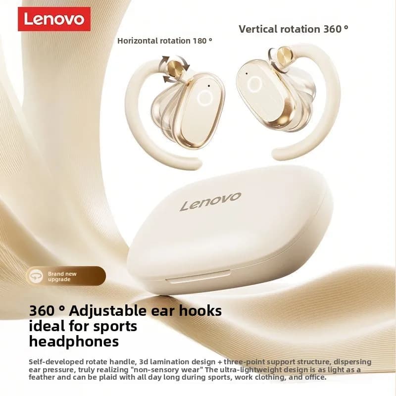 Cuffie Bluetooth senza fili a conduzione ossea originali Lenovo EA366 HD Stereo Music Game Auricolari con riduzione del rumore Auricolari sportivi