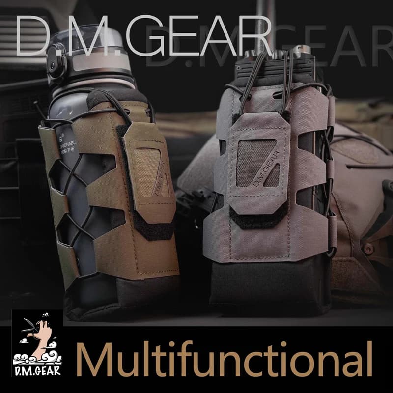 DMGear Tattico Molle Pouch Borsa per l'acqua Walkie Talkie Borsa Tasca per fondina Carry Caccia Borsa da campeggio Airsoft Gear Sport all'aria aperta