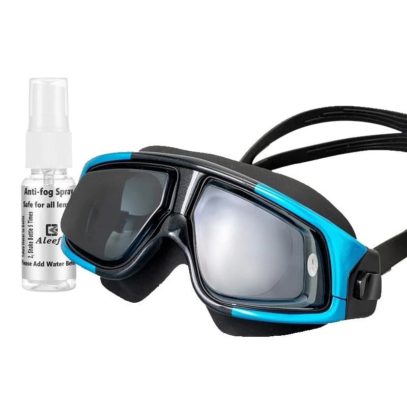 Adjustable swim glasses for women and men Waterproof anti-fog glasses for myopia Blue polycarbonate set in acetate
