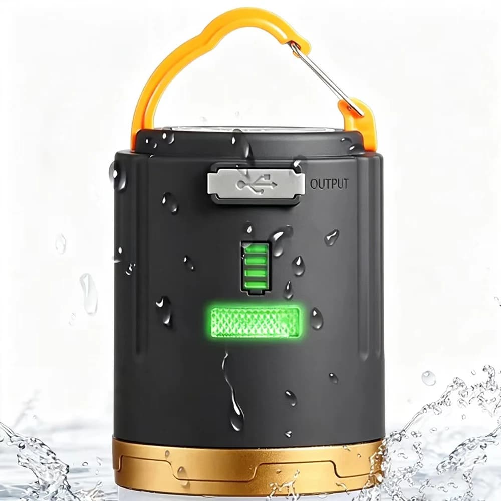 E2 Camping Light Tent Lamp 4800mah Portable LED Night Light Remote Control Rechargeable Outdoor Hiking Fishing Lantern Working