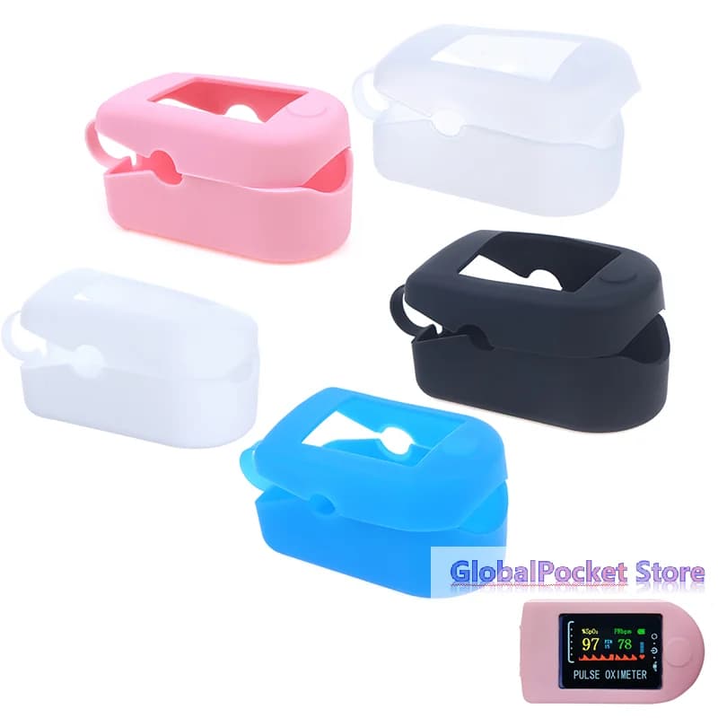 Silicone Storage Bag Finger Clip Oximeter Protective Case Medical Oximeter Protective Holder Finger Pulse Protective Bracket
