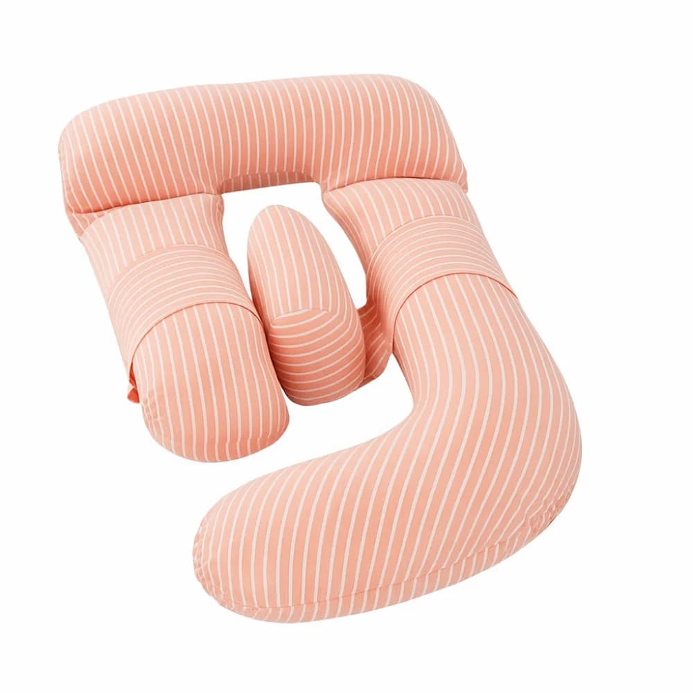 Cuscino per gravidanza a forma di G Supporto addominale Supporto per la vita Cuscino per dormire laterale Morbido cuscino lombare versatile in morbido velluto di cotone