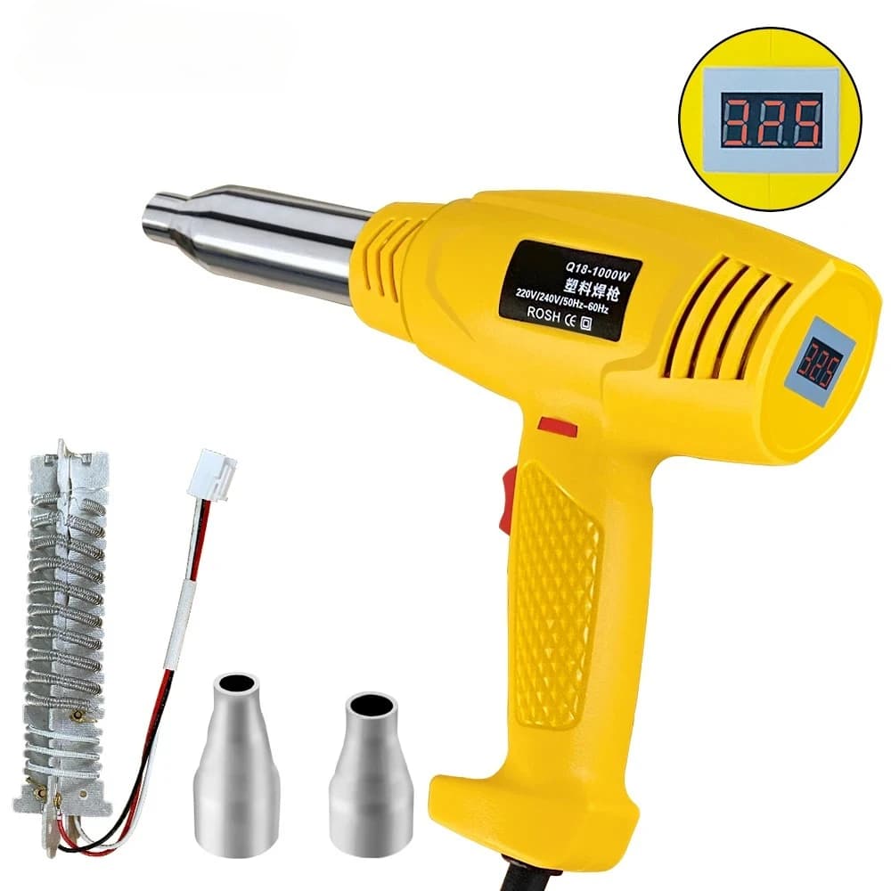 1000W Plastic Welder Garage Tools Heat gun hot air gun Machine PVC Plastic Repairing Machine Car Bumper Repair Adjustable temper
