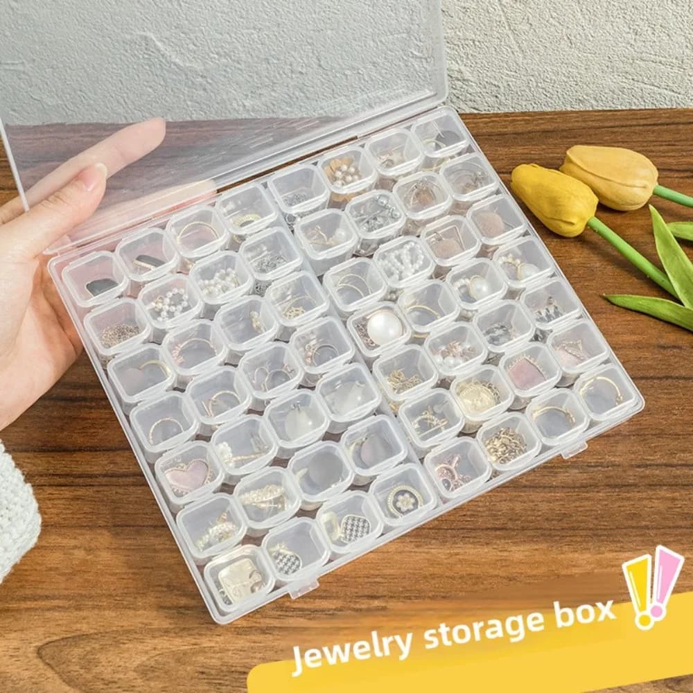 Scatole portaoggetti con 56/28 scomparti rimovibili per Diamond Painting, punto croce, strumenti artigianali, organizer per forniture artistiche da scrivania e casa