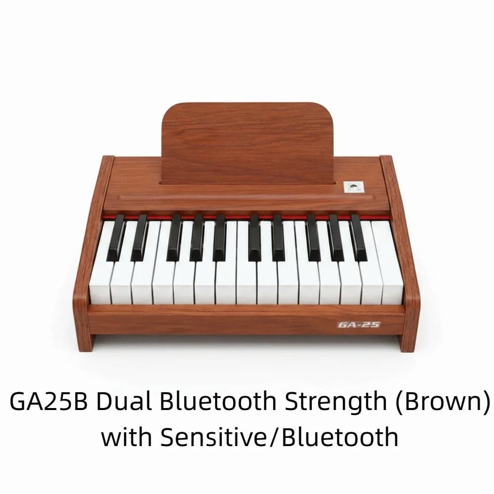 Pianoforte per Bambini a 25/37 Tasti, Tastiera Standard da 22mm, Strumento Musicale in Legno, Giocattolo Educativo Precoce, Mini Pianoforte Sensibile al Tocco