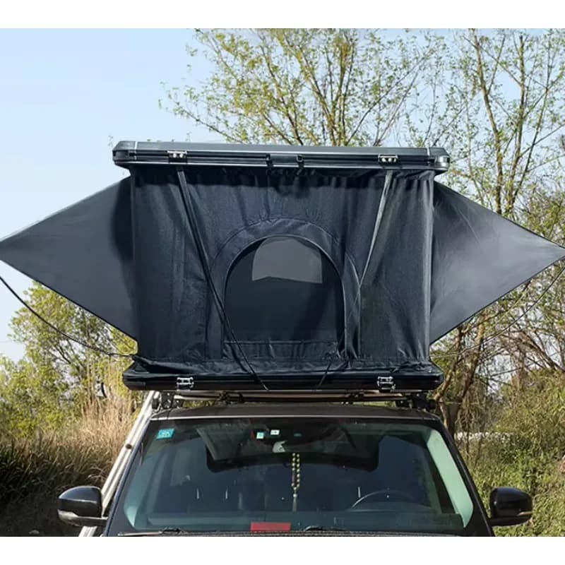 Factory Hard Shell Rooftop Tent Aluminium Camping Triangle Tent 1-3 Person Roof Top Tent for Car
